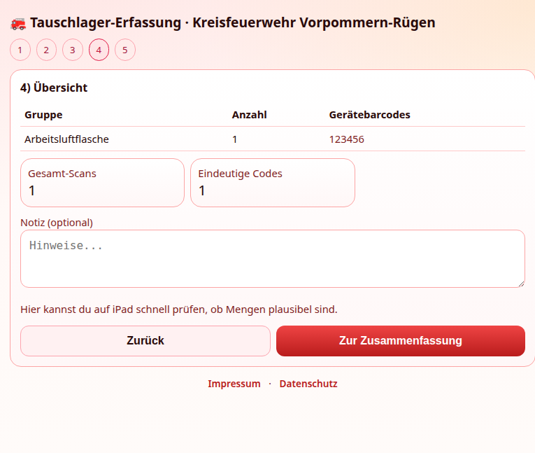 Schritt 4 Übersicht